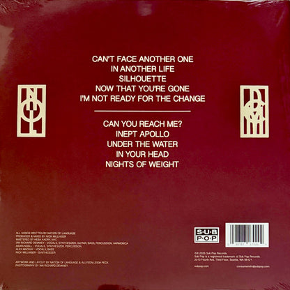 Nation Of Language : Dance Called Memory (LP, Album, Ltd, Los)