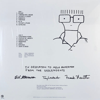 Descendents : Milo Goes To College (LP, Album, RE, RM, Gre)