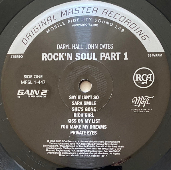 Daryl Hall & John Oates : Rock 'N Soul Part 1 (LP, Comp, Ltd, Num, RE, RM, 180)