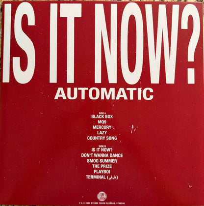 Automatic (20) : Is It Now? (LP, Album, Ltd, Bla)