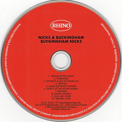 Buckingham Nicks : Buckingham Nicks (CD, Album, RE, RM)