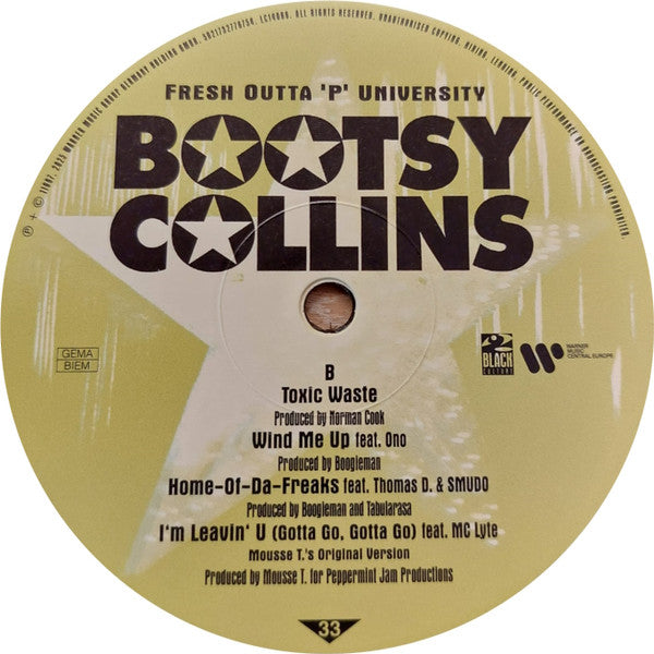 Bootsy Collins : Fresh Outta 'P' University (2xLP, Album, RE, 180)