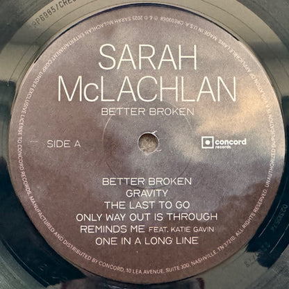 Sarah McLachlan : Better Broken (LP, Album, Ltd, Sea)