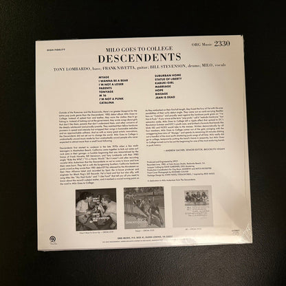 Descendents : Milo Goes To College (LP, Ltd, RE, RM)