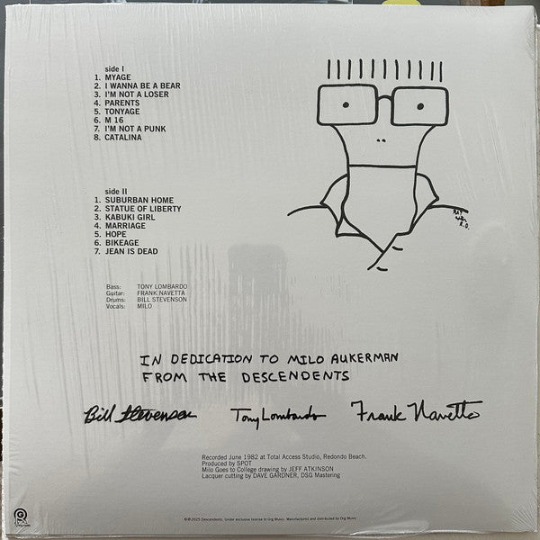 Descendents : Milo Goes To College (LP, Album, Ltd, RE, RM, Smo)