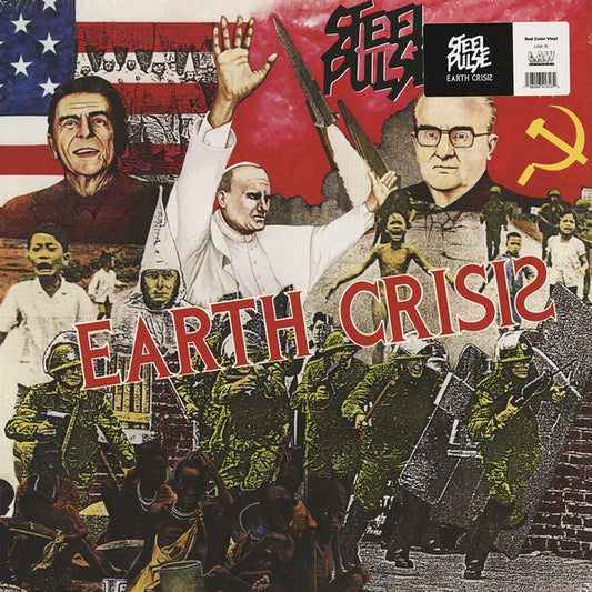 Steel Pulse : Earth Crisis (LP, Album, Ltd, RE, Red)