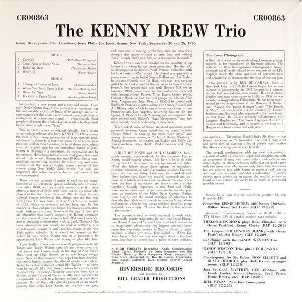Kenny Drew Trio* With Paul Chambers (3), Philly Joe Jones* : Kenny Drew Trio (LP, Album, Mono, RE)