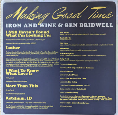 Iron And Wine and Ben Bridwell : Making Good Time (LP, EP)