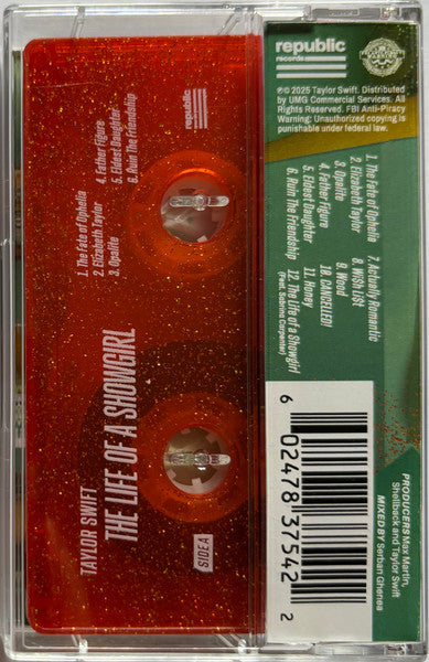 Taylor Swift : The Life Of A Showgirl (Cass, Album, Swe)