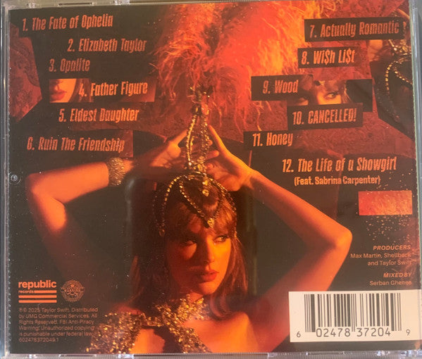 Taylor Swift : The Life Of A Showgirl (CD, Album, Swe)