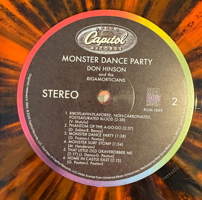 Don Hinson And The Rigamorticians : Monster Dance Party (LP, Album, Mono, RE, Ora)