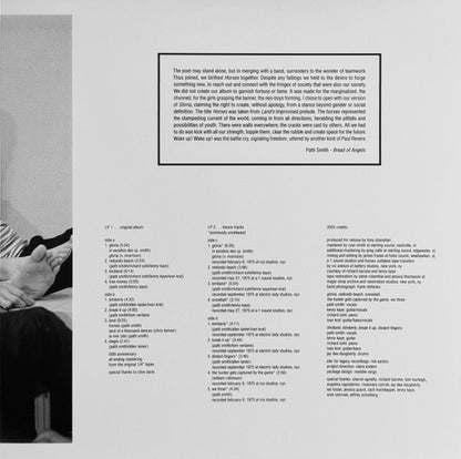 Patti Smith : Horses (LP, Album, RE, RM + LP + 50t)