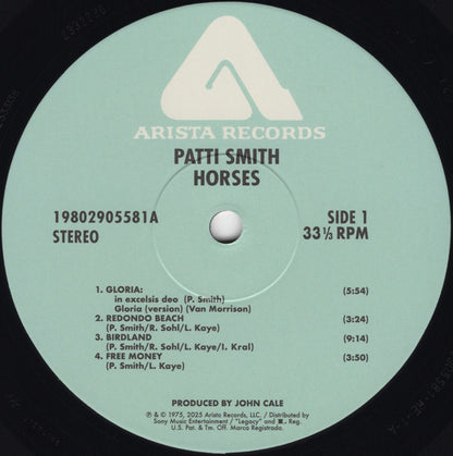 Patti Smith : Horses (LP, Album, RE, RM + LP + 50t)