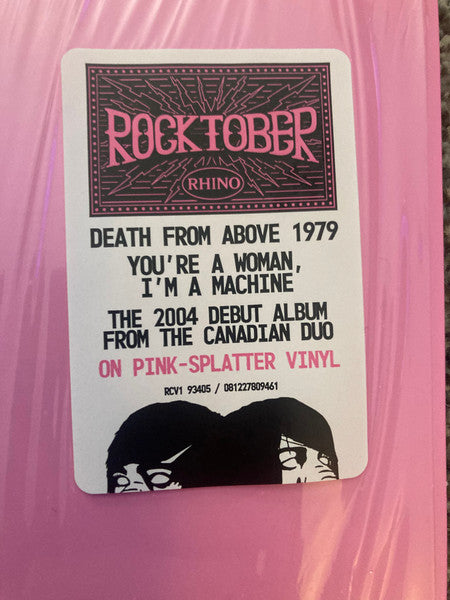 Death From Above 1979 : You're A Woman, I'm A Machine (LP, Album, RE, Pin)