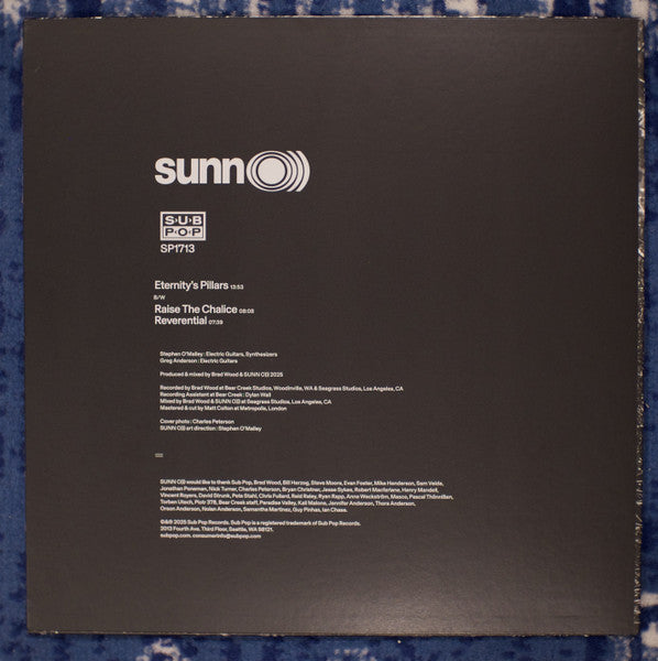 Sunn O))) : Eternity's Pillars B/W Raise The Chalice & Reverential (12", Maxi, Gol)
