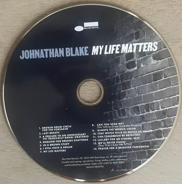 Johnathan Blake : My Life Matters (CD, Album)