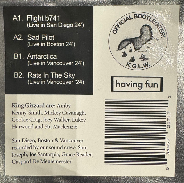 King Gizzard And The Lizard Wizard : Live in 24'  (12", Shape, Ltd, Pap)