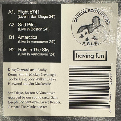 King Gizzard And The Lizard Wizard : Live in 24'  (12", Shape, Ltd, Pap)