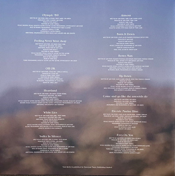 Sam Ryder : Heartland (LP, Album, Cle)