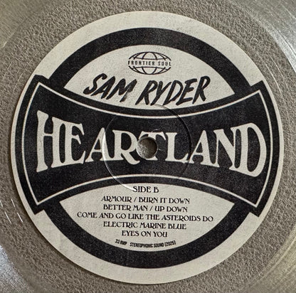 Sam Ryder : Heartland (LP, Album, Cle)