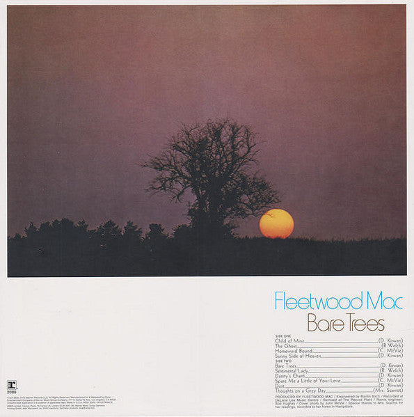 Fleetwood Mac : Bare Trees (LP, Album, RE, 180)