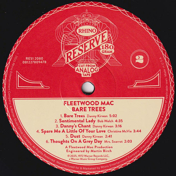 Fleetwood Mac : Bare Trees (LP, Album, RE, 180)
