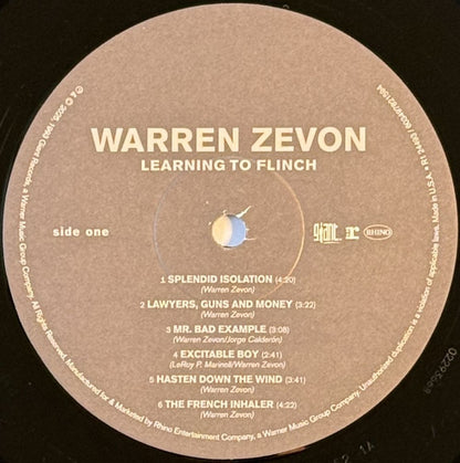 Warren Zevon : Learning To Flinch (2xLP, Album, RE, RP)