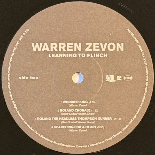 Warren Zevon : Learning To Flinch (2xLP, Album, RE, RP)