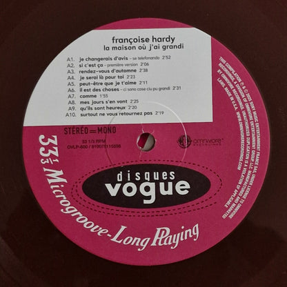 Françoise Hardy : La Maison Où J'ai Grandi (LP, Album, RE, RM, Opa)