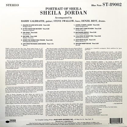 Sheila Jordan : Portrait Of Sheila (LP, Album, RE, 180)