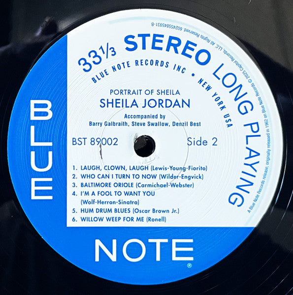 Sheila Jordan : Portrait Of Sheila (LP, Album, RE, 180)