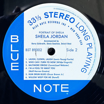 Sheila Jordan : Portrait Of Sheila (LP, Album, RE, 180)