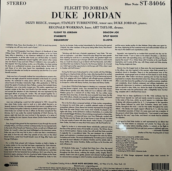 Buy Duke Jordan : Flight To Jordan (LP, Album, RE, Gat) Online for