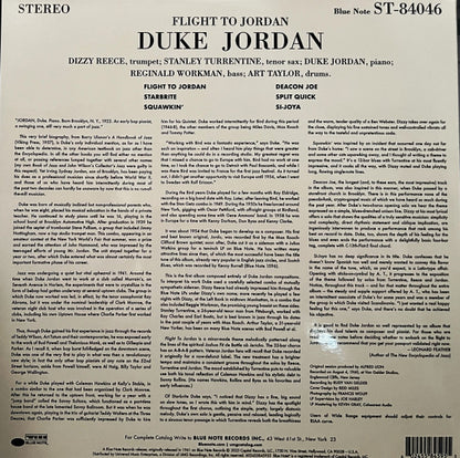 Duke Jordan : Flight To Jordan (LP, Album, RE, Gat)