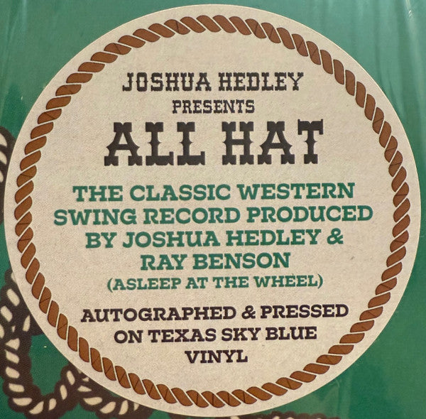 Joshua Hedley : All Hat (LP, Album, Blu)