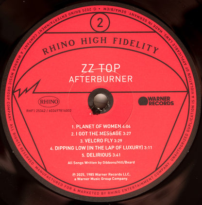 ZZ Top : Afterburner (LP, Album, Ltd, RE, RM)