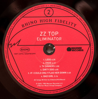 ZZ Top : Eliminator (LP, Album, Ltd, RE, RM)