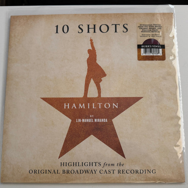 Lin-Manuel Miranda : Hamilton: 10 Shots (Highlights From The Original Broadway Cast Recording) (LP, S/Edition, Bur)