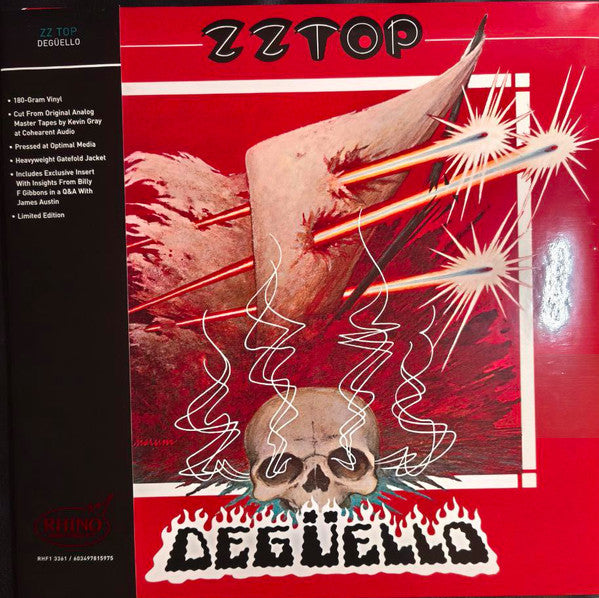 ZZ Top : Degüello (LP, Album, Ltd, RE, RM, Gat)