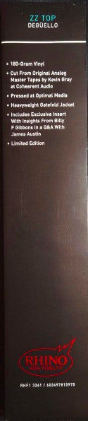 ZZ Top : Degüello (LP, Album, Ltd, RE, RM, Gat)