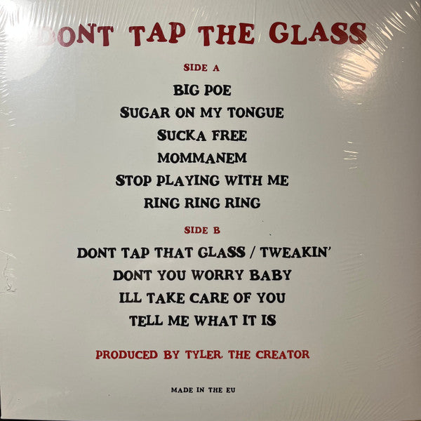 Tyler, The Creator : Don't Tap The Glass (LP, Album, Unofficial)