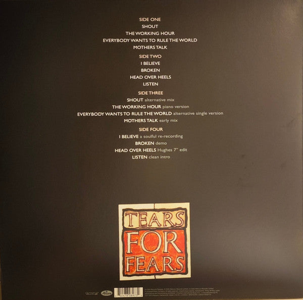 Tears For Fears : Songs From The Big Chair (LP, Album, RE + LP + RM, Red)