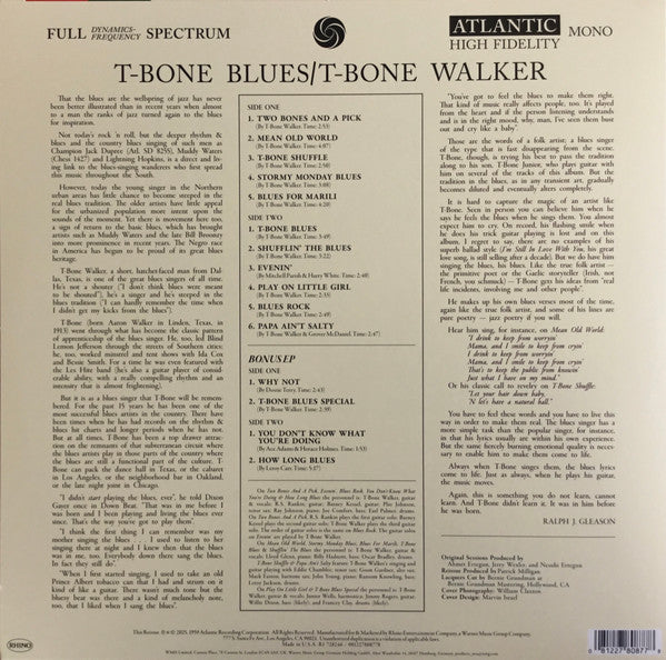 T-Bone Walker : T-Bone Blues (LP, Album, Mono, RE + 10", EP, Mono + RSD, Ltd, RE)
