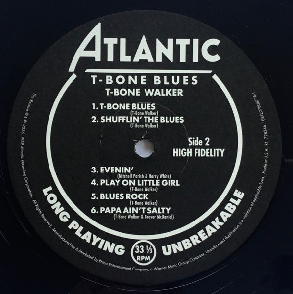 T-Bone Walker : T-Bone Blues (LP, Album, Mono, RE + 10", EP, Mono + RSD, Ltd, RE)