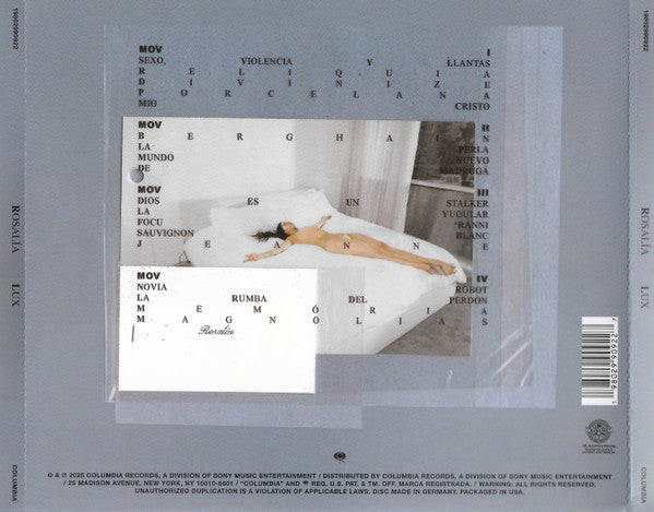 Rosalía (3) : Lux (CD, Album)