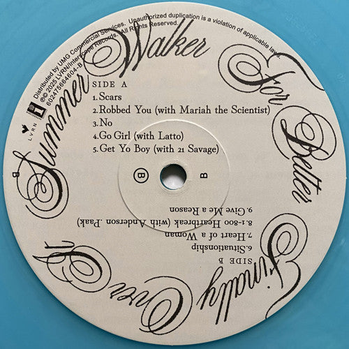 Summer Walker : Finally Over It (2xLP, Album, Tra)