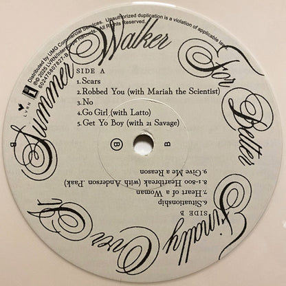 Summer Walker : Finally Over It (2xLP, Album, Opa)