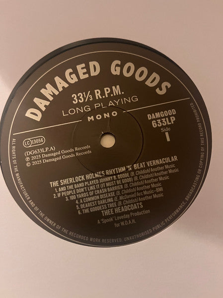 Thee Headcoats : The Sherlock Holmes Rhythm 'N' Beat Vernacular (LP, Album, Mono)