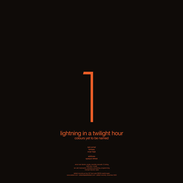 Lightning In A Twilight Hour : Colours Yet To Be Named (2xLP, Ltd, Ora)