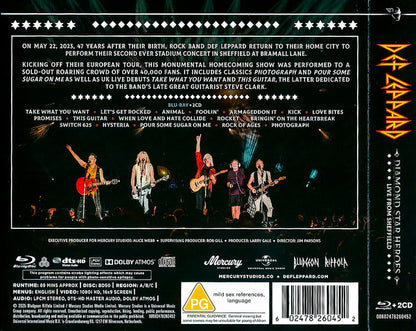 Def Leppard : Diamond Star Heroes: Live From Sheffield (Blu-ray, LPC + 2xCD)